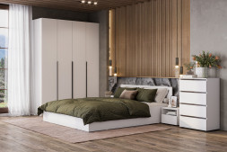 Шкаф &quot;ШК 5&quot; (1600) Белый текстурный